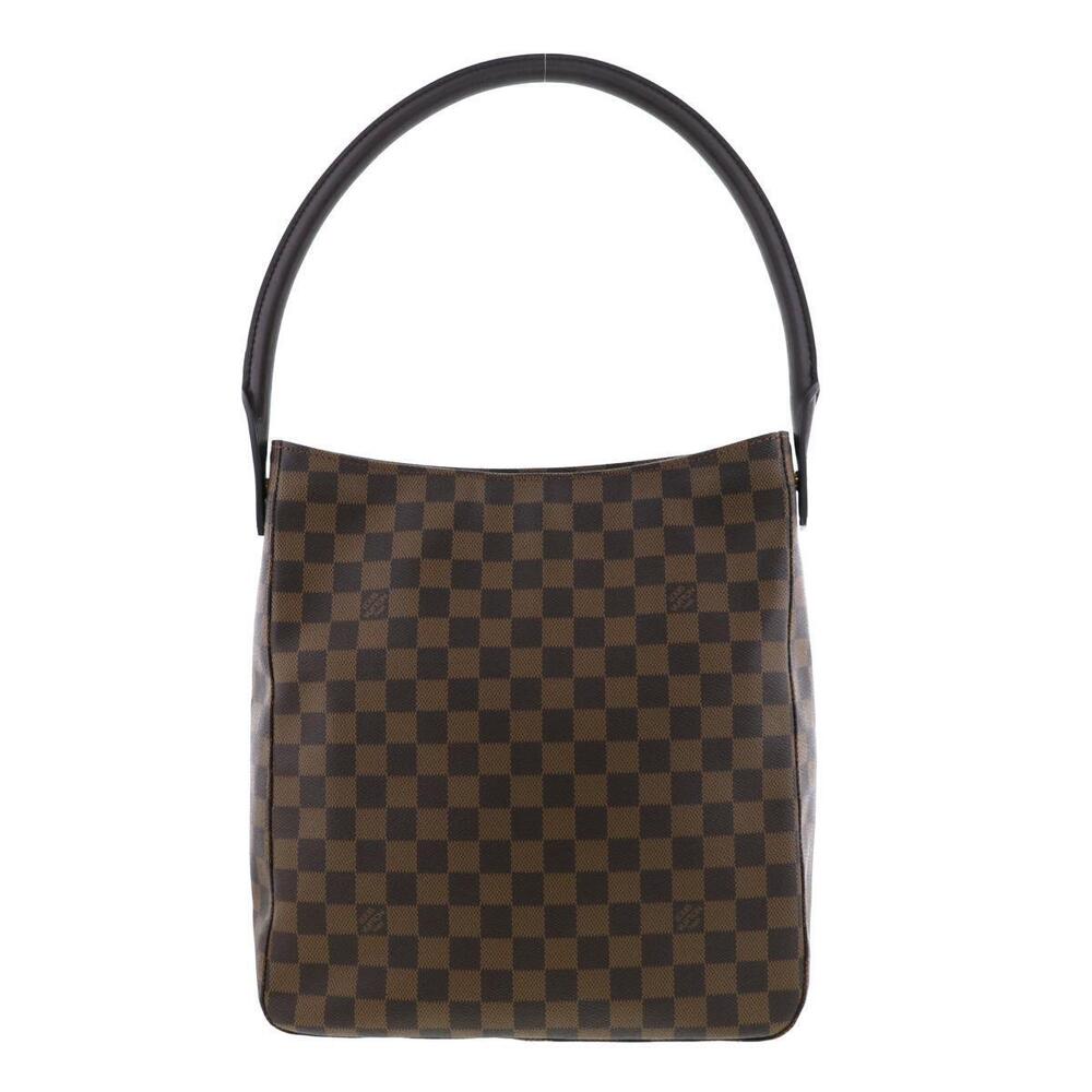 LOUIS VUITTON Looping Bag Tote Damie Damier Ebene Brown